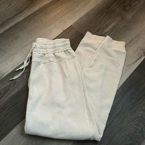 waffle knit pants